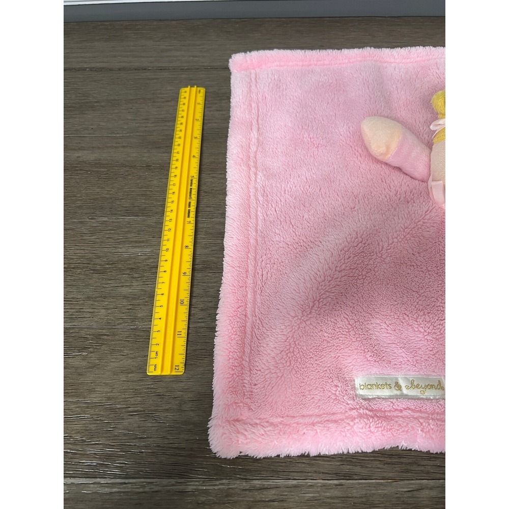 Blankets & Beyond Pink Plush Doll Lovey‎ Security Blanket Toy - Picture 5 of 6